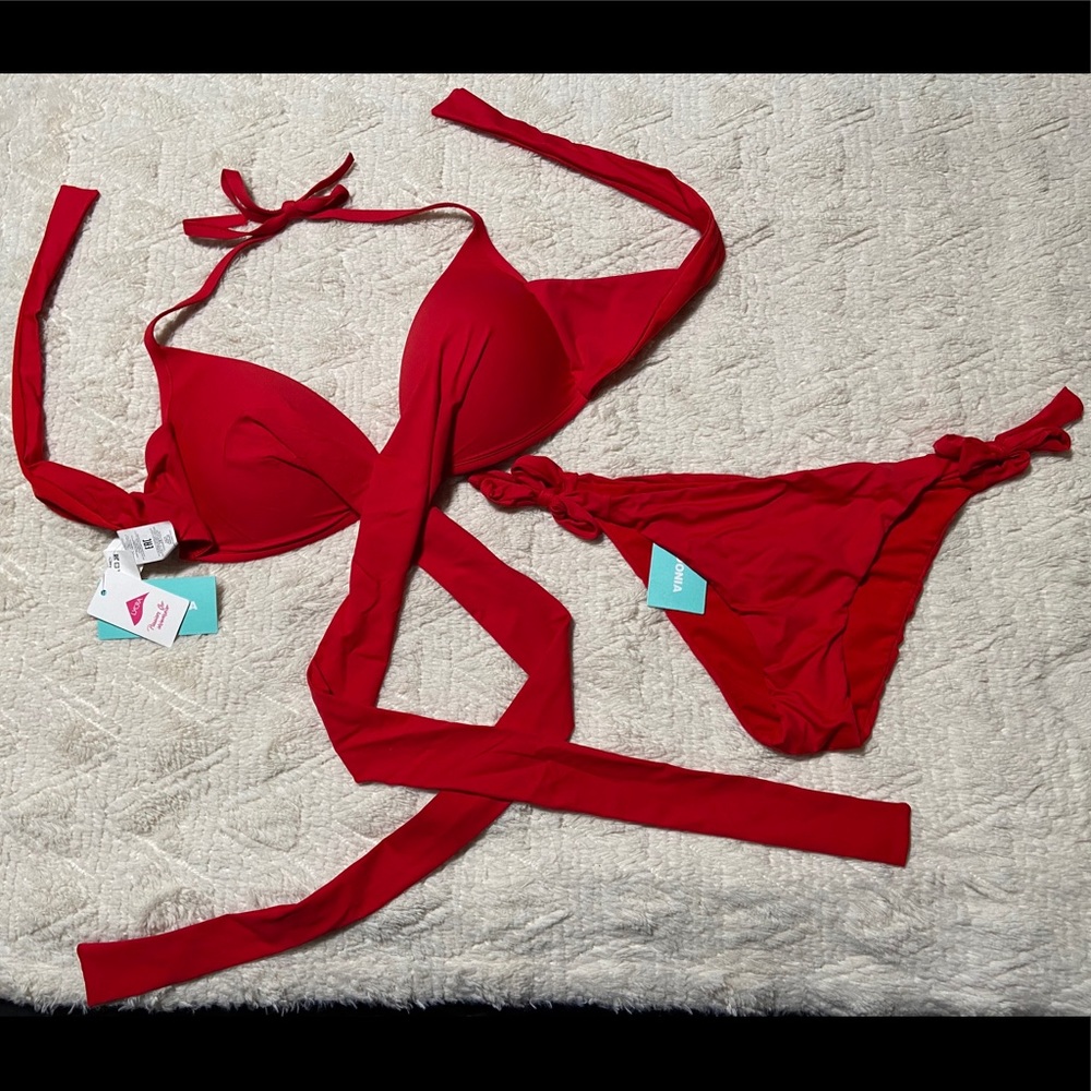 NWT red bikini